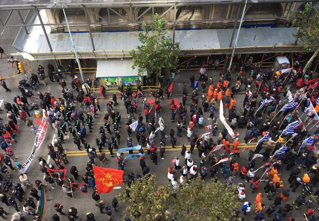 Conflito entre trabalhadores do setor de gás e a empresa Petrobras no país dura meses. (Foto: Marieta Cazarré/ Agência Brasil)