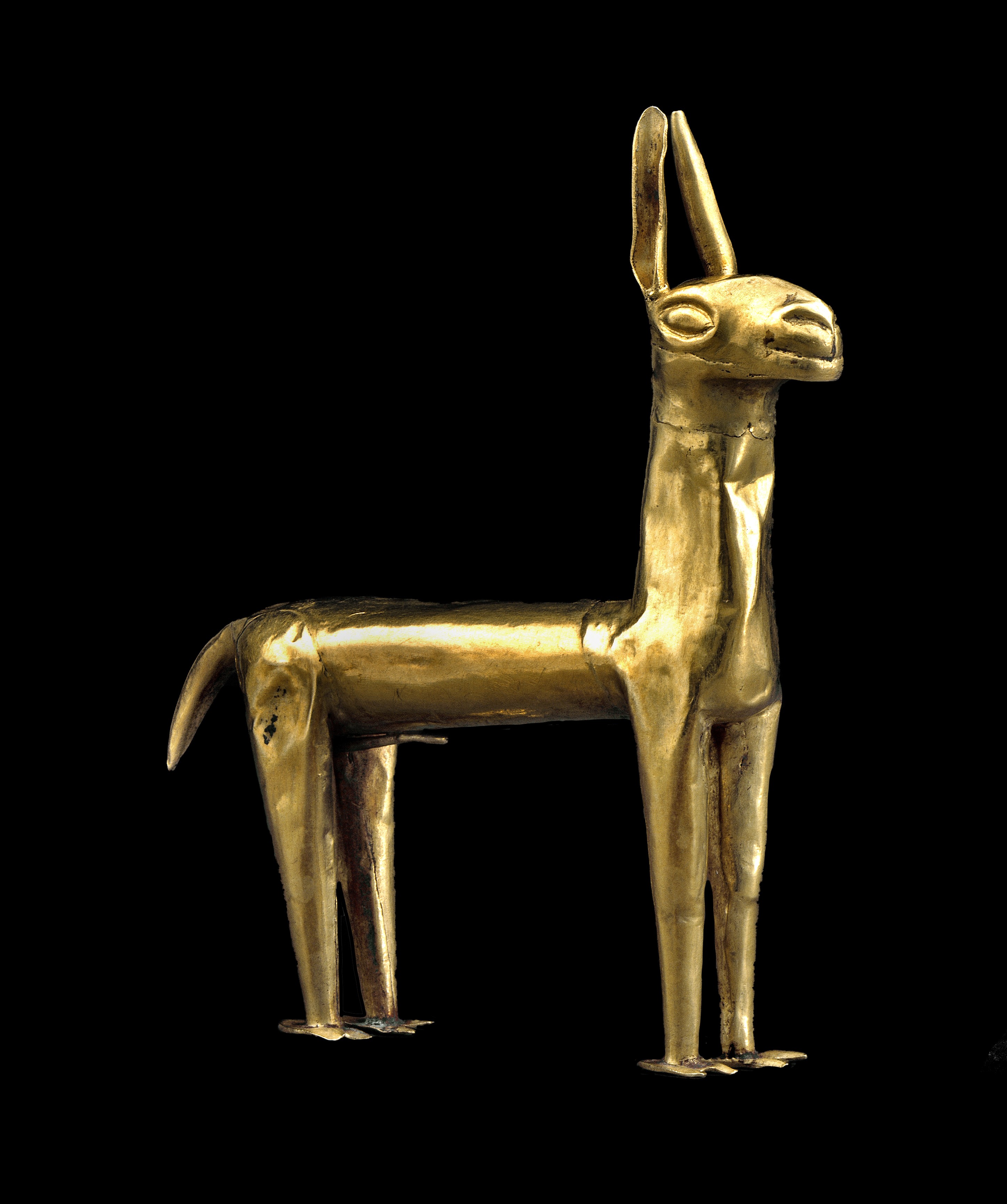 Llama feita em ouro.  (Foto: © The Trustees of the British Museum)