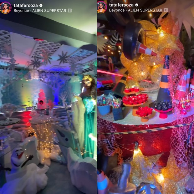 Thais Fersoza e Michel Teló mostram detalhes da festa de aniversário dos filhos (Foto: Reprodução/ Instagram )