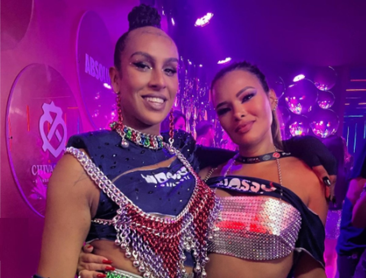 Linn da Quebrada, do BBB 22, e Ariadna, do BBB 11, se conhecem na Sapucaí: 'Encontro de milhões' - Globo.com