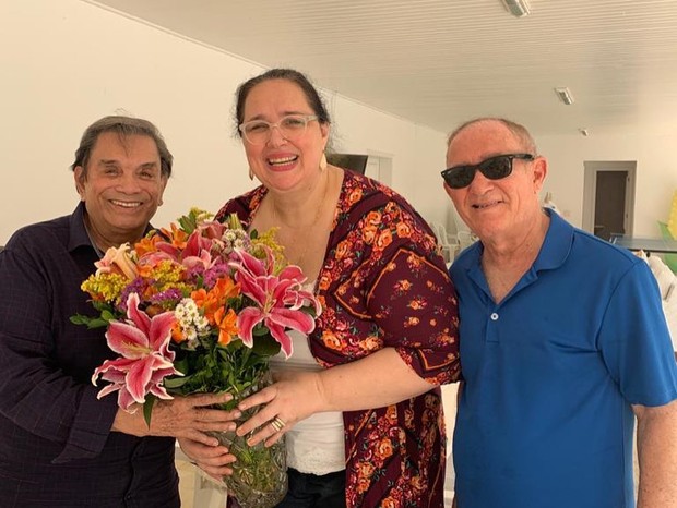 Dedé Santana, Lilian Aragão e Renato Aragão (Foto: Reprodução/Instagram)