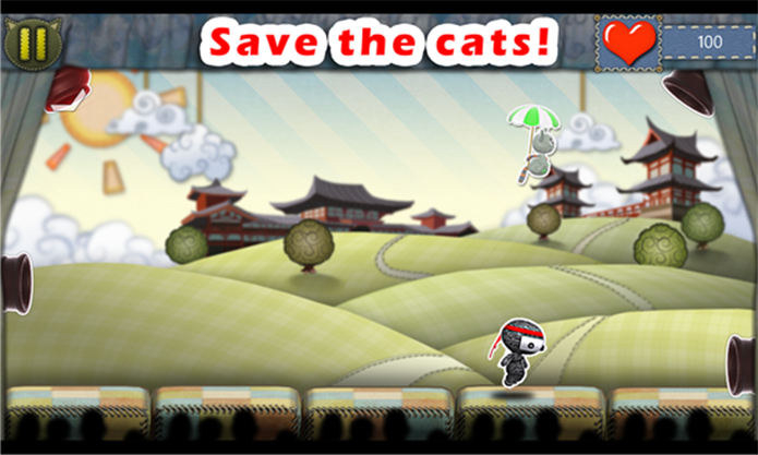 Ragdoll CATch ? um divertido game onde usu?rio deve ser ?gil para salvar os gatinhos (Foto: Divulga??o/Windows Phone Store)