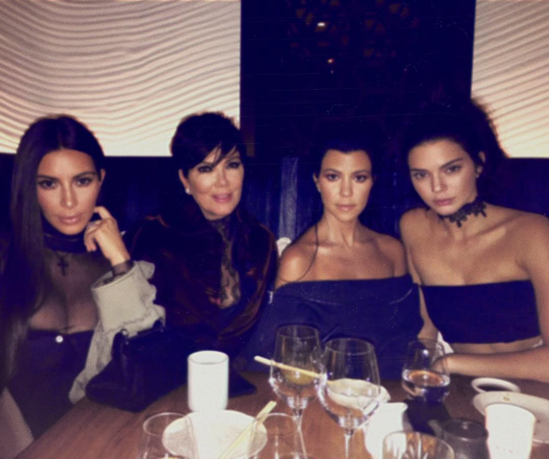 Kim Kardashian, Kris Jenner, Kourtney Kardashian e Kendall Jenner (Foto: Instagram/Reprodução)