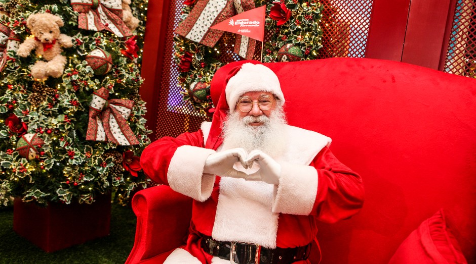 Papai Noel ainda é figura importante nos shoppings, mas Bom Velhinho perdeu espaço (Foto: Wikicommons)