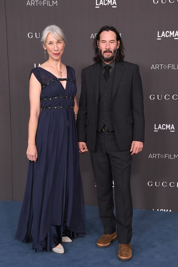 LOS ANGELES, CALIFORNIA - NOVEMBER 02: (L-R) Alexandra Grant and Keanu Reeves attend the 2019 LACMA 2019 Art + Film Gala Presented By Gucci at LACMA on November 02, 2019 in Los Angeles, California. (Photo by Steve Granitz/WireImage) (Foto: WireImage)
