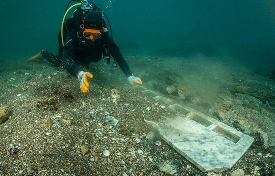 Templo nabateu foi encontrado no fundo do mar de Pozzuoli, no sul da Itália