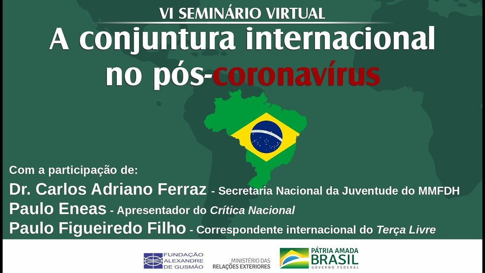 Imagem de divulga&ccedil;&atilde;o do semin&aacute;rio da Funag. &mdash; Foto: Reprodu&ccedil;&atilde;o