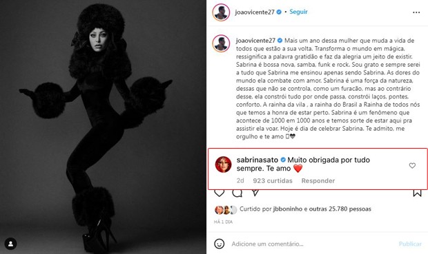 João Vicente Castro é ex-namorado de Sabrina Sato (Foto: Reprodução / Instagram)
