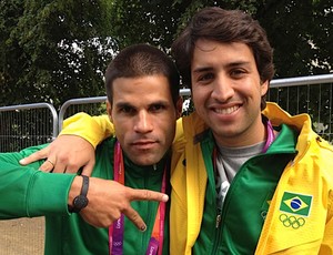 Carlos Eduardo Mota Ribas Cacá Luiz Francisco de Azevedo Chiquinho londres 2012 olimpiadas (Foto: Bianca Rothier / Globoesporte.com)
