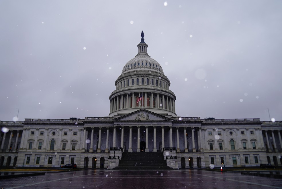 Fachada do Capitólio dos EUA, sede do Congresso americano, em 11 de fevereiro de 2023 — Foto: Erin Scott/Reuters