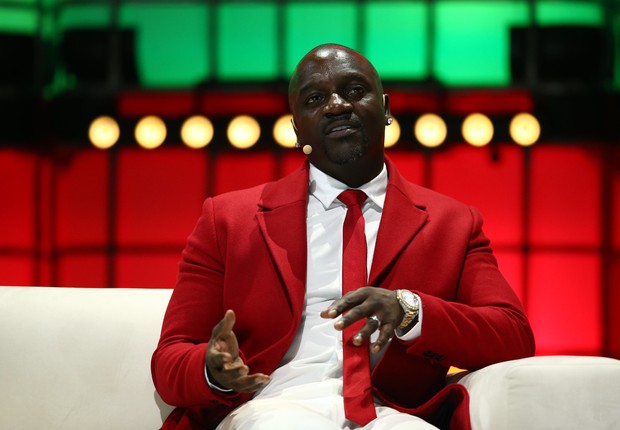 Akon, cantor, produtor e empresário, durante o Web Summit 2019 (Foto: Vaughn RidleyWeb Summit via Sportsfile)