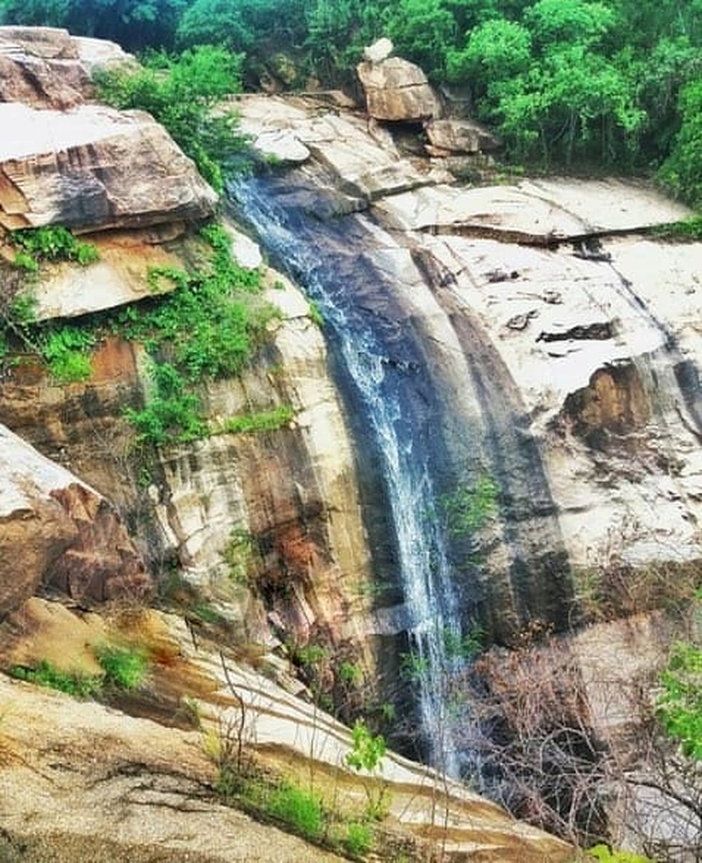 Cachoeira do Talhado, em Portalegre, RN — Foto: Isaías Rocha/Cedida
