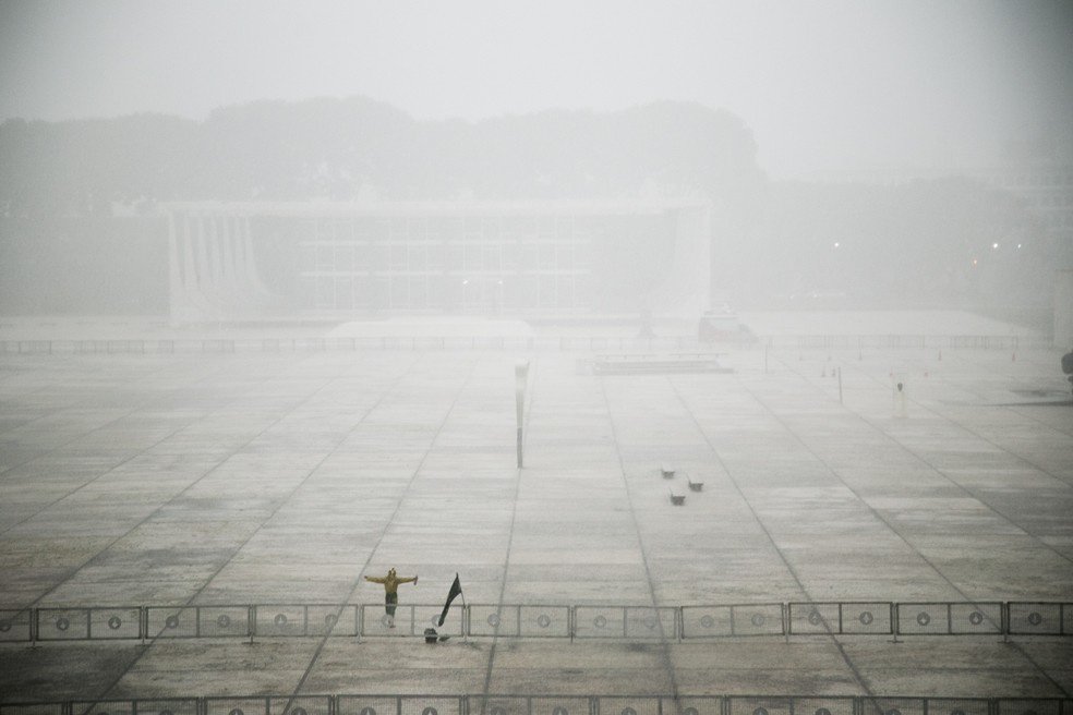 Vista da PraÃ§a dos TrÃªs Poderes, em BrasÃ­lia â Foto: Naiara Pontes/DivulgaÃ§Ã£o
