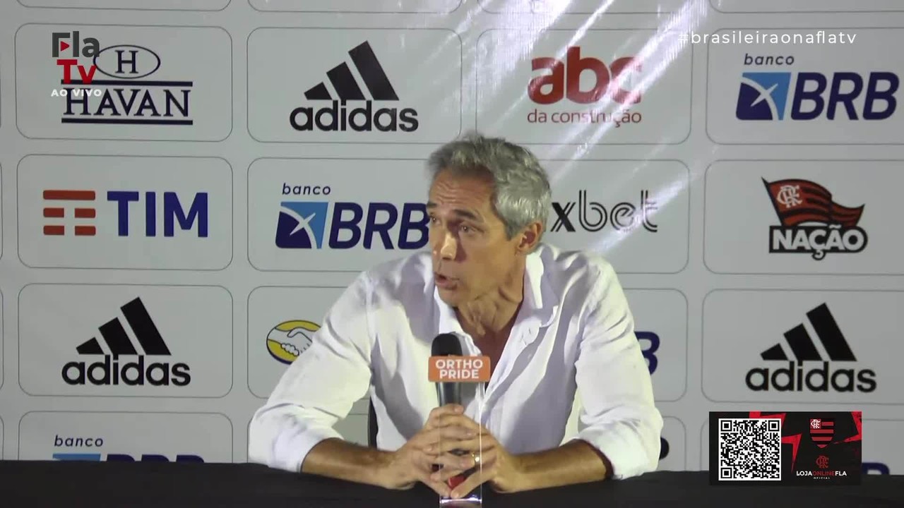 Paulo Sousa explica Pablo e João Gomes no banco e fala sobre pressão da torcida por JJ