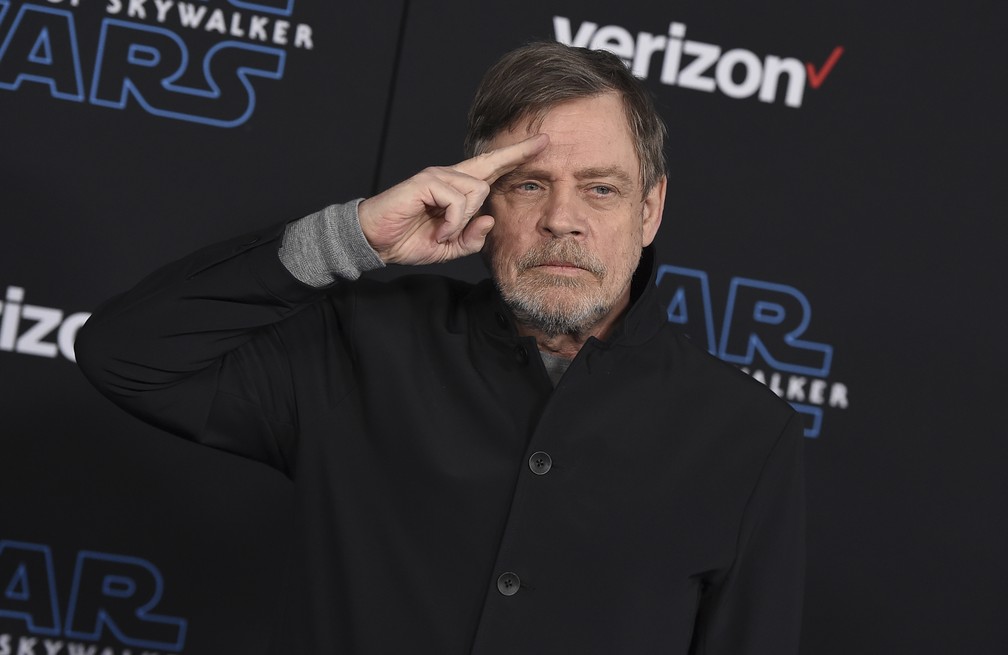 Mark Hamill na pré-estreia do filme “Star Wars: A Ascensão Skywalker” — Foto: Jordan Strauss/Invision/AP
