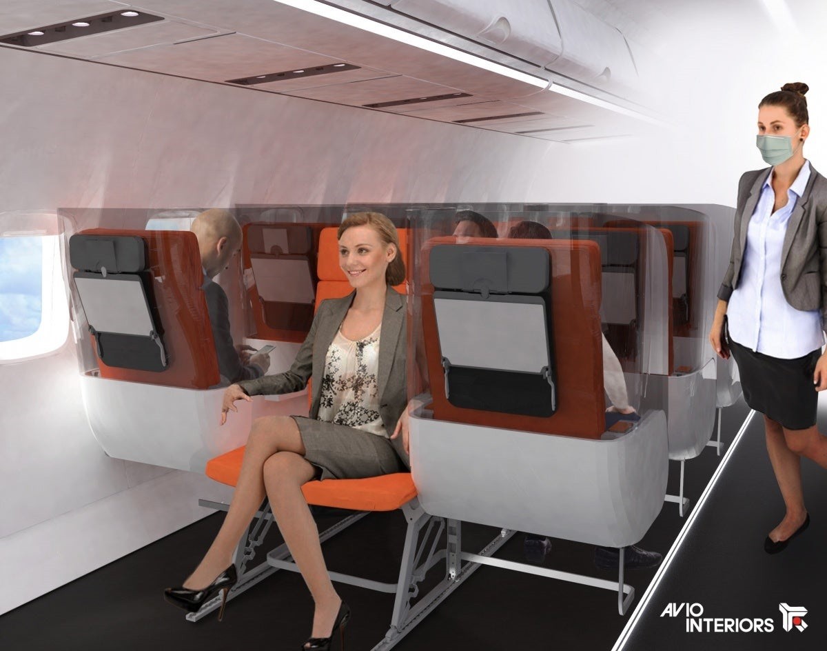 Empresa italiana cria assentos para aeronaves diferentes por conta da pandemia (Foto: Divulgação)