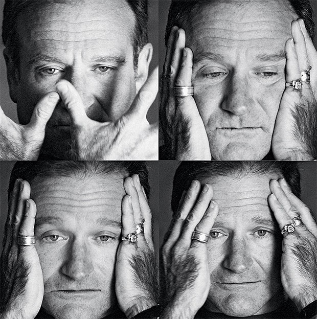 O MESTRE DAS MÁSCARAS Imagens de Robin Williams feitas em Los Angeles,  em 2003. Ele era um ator capaz  de “sumir no personagem” (Foto: Jeff Vespa/Contour by Getty Images)