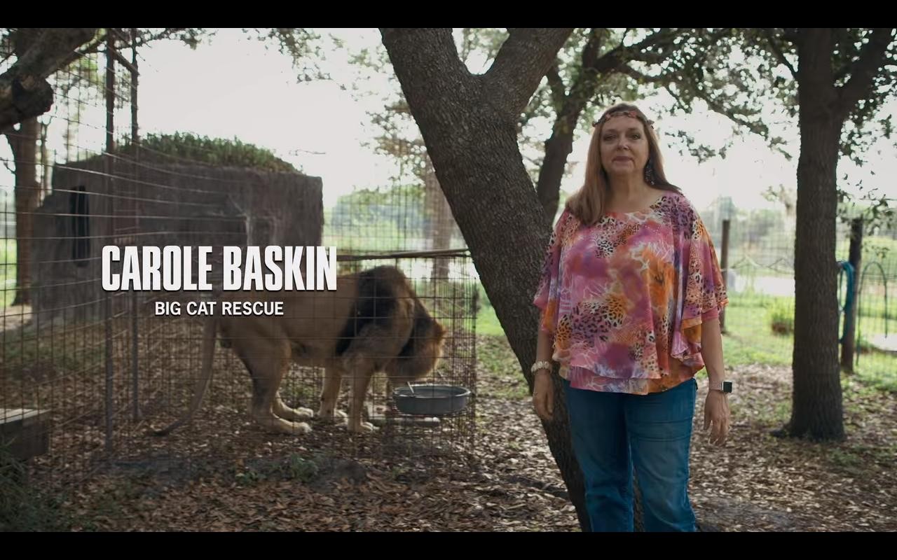 Carole Baskin em Máfia dos Tigres (Foto: Divulgação)