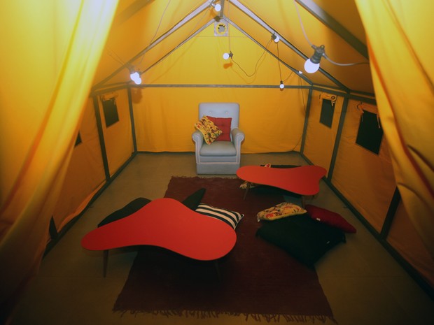 Casa tem temática inspirada em filmes de Wes Anderson (Foto: Jorge Sá Brito/Divulgação)