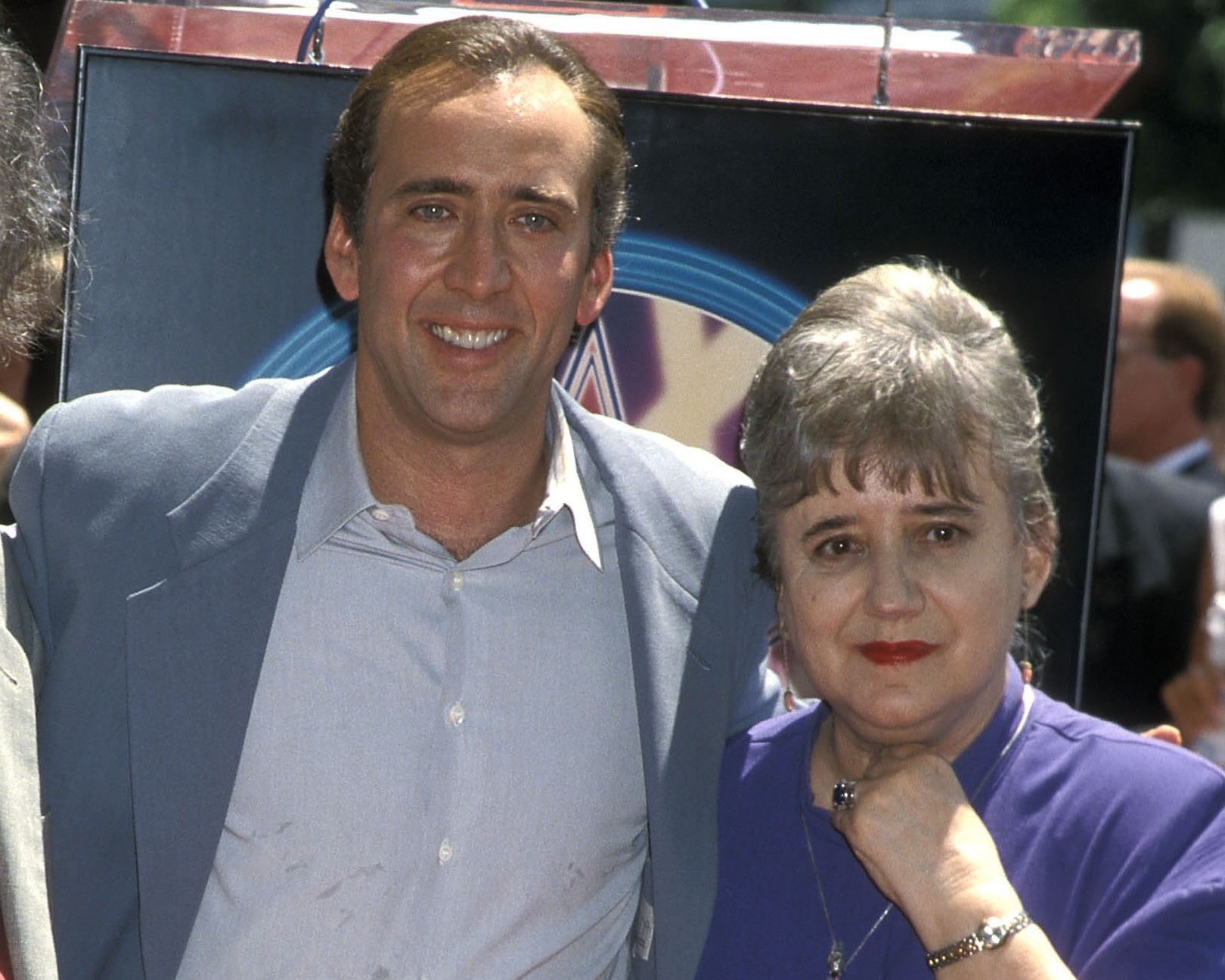 Nicolas Cage e a mãe Joy Vogelsang (Foto: Getty Images)