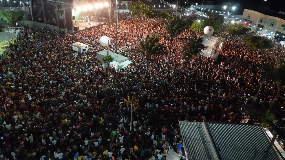 Último dia de shows no carnaval de Natal em 2020 — Foto: Sérgio Henrique Santos/Inter TV Cabugi