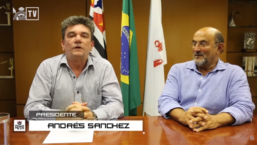 Com quadro no canal do YouTube, Andrés questiona desmanche e base do Corinthians 