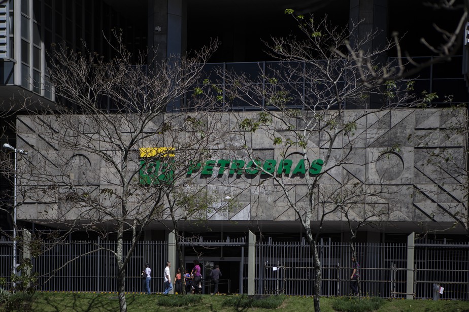 Fachada do prédio da Petrobras, no Centro do Rio