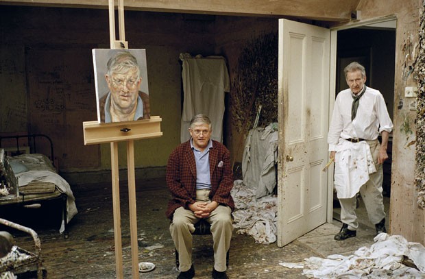 Lucian Freud with David Hockney, 2002, de David Dawson (Foto: divulgação)