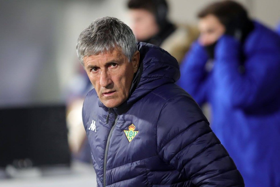Quique Setién técnico Betis — Foto: Reprodução / Facebook