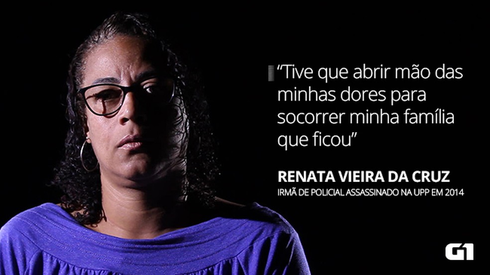 Renata Vieira da Cruz: irmã de Vagner Vieira da Cruz, morto durante confronto com traficantes na UPP Vila Cruzeiro, em fevereiro de 2014. — Foto: Marcos Serra Lima