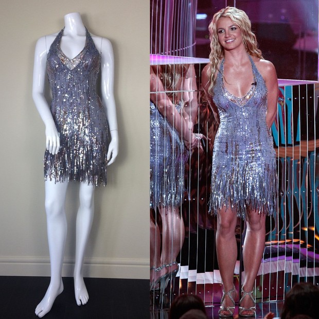 2008: vestido Versace usado no MTV VMA  (Foto: Getty Images e Reprodução)
