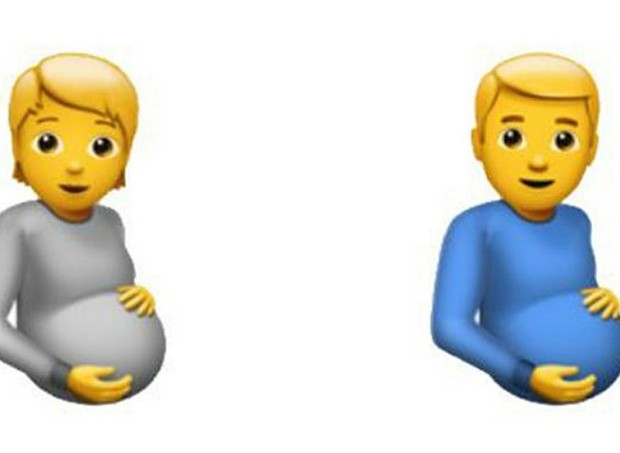 Apple lança emoji de homem grávido (Foto: Reprodução Today Parents/Emojipedia)