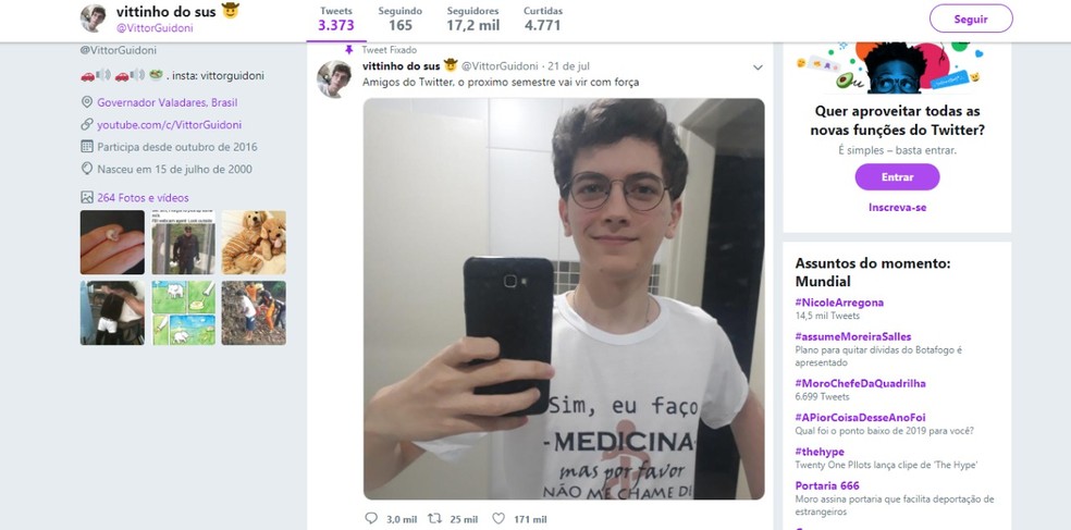 Postagem viralizou nas redes sociais — Foto: Arquivo Pessoal