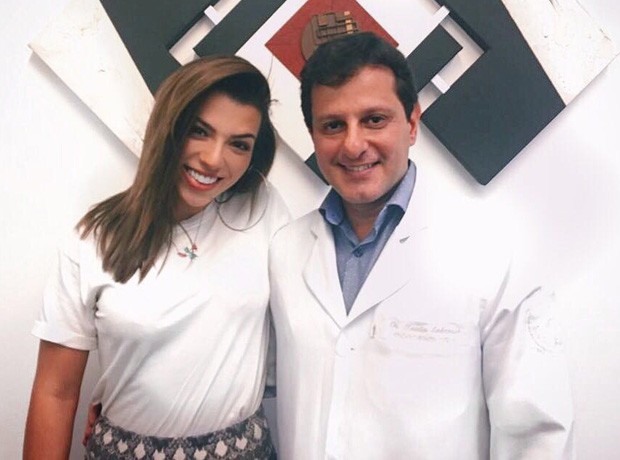 Petra Mattar e o dr. Cláudio Ambrósio (Foto: Divulgação)