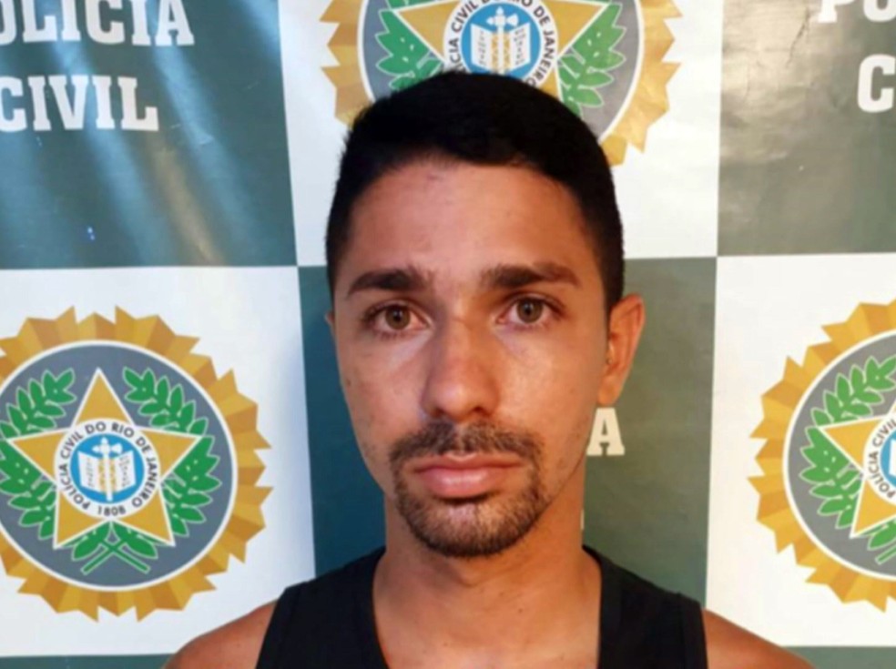 Kaique foi preso em Itaguaí — Foto: Reprodução/TV Globo
