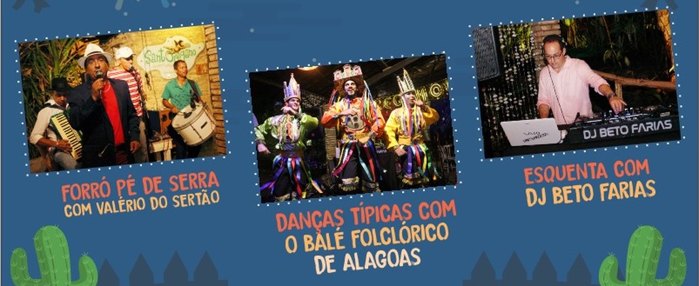 Atrações da Noite Alagoana — Foto: Divulgação