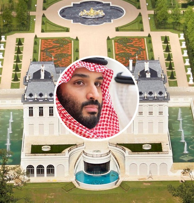 Chateau Louis XIV, propriedade do príncipe saudita Mohammed bin Salman, é um castelo vizinho do Palácio de Versalhes (Foto: Reprodução / Magali Delporte e Instagram)