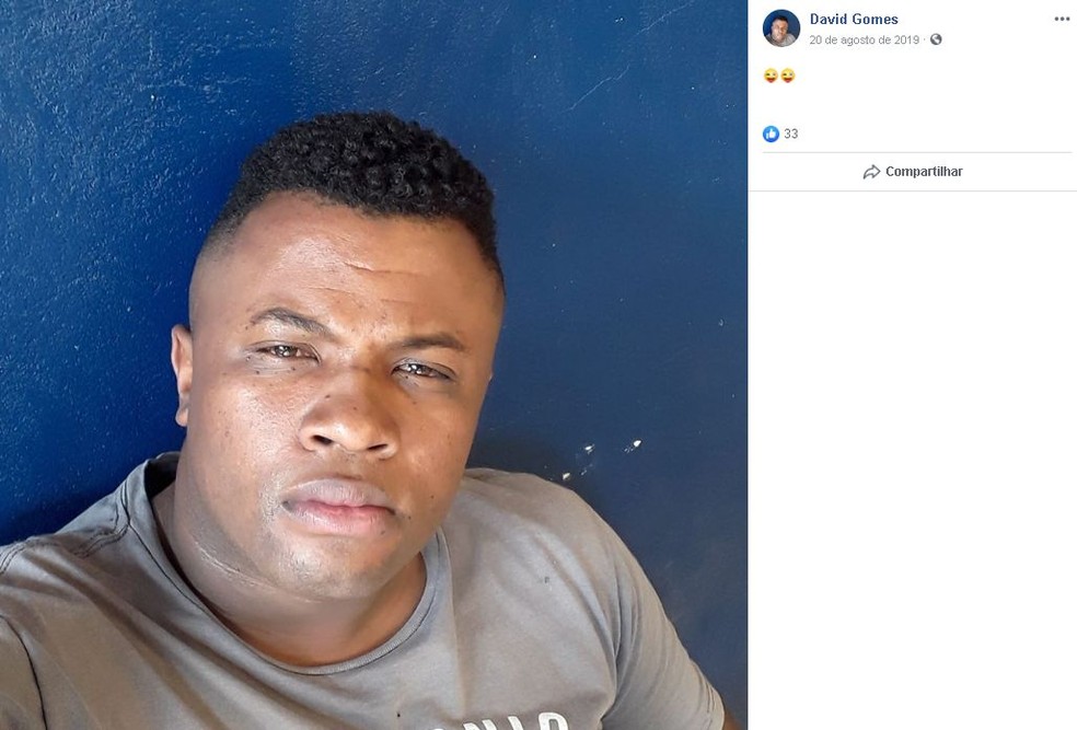 David tinha 30 anos e foi morto com tiros na cabeça em Bauru  — Foto: Facebook/ Reprodução 