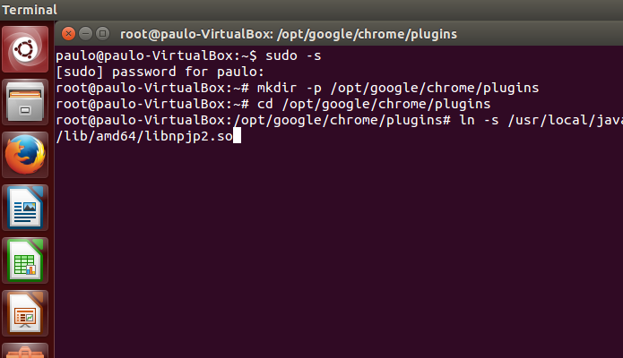 Crie o link do Java para Linux no Chrome (Foto: Reprodução/Paulo Alves)