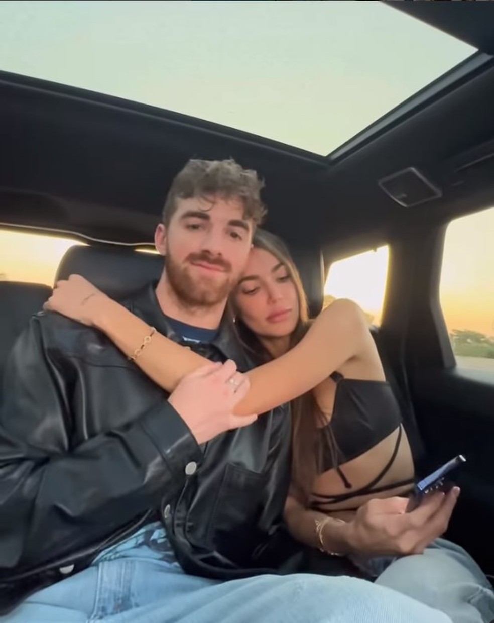 Andrew Taggart, do duo The Chainsmokers, e a modelo brasileira Marianne Fonseca &mdash; Foto: Reprodu&ccedil;&atilde;o/Instagram