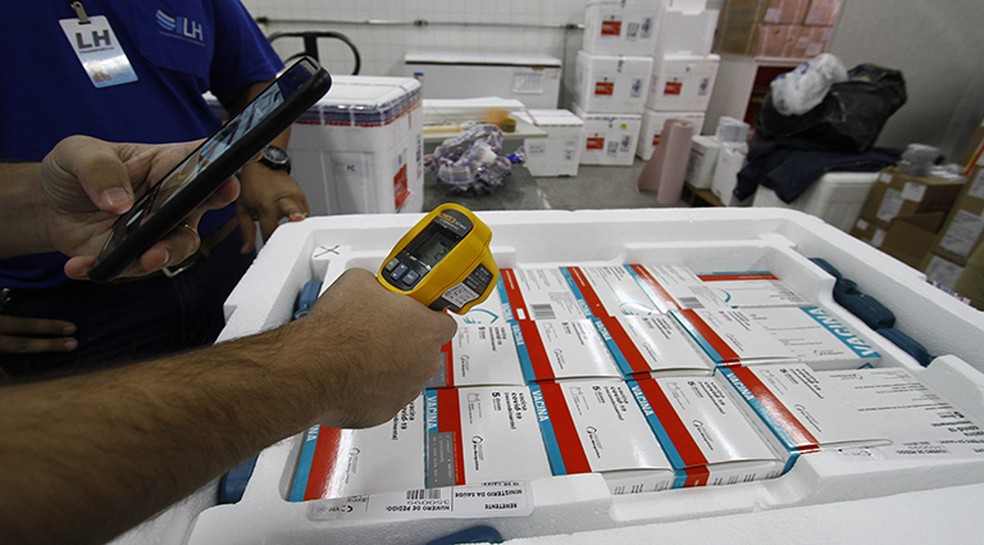 SES informa que as doses serão utilizadas apenas para aplicação da primeira dose.  — Foto: SES/Reprodução