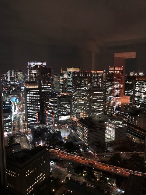A vista noturna de Tóquio do quarto do meu hotel (Foto: Divulgação)