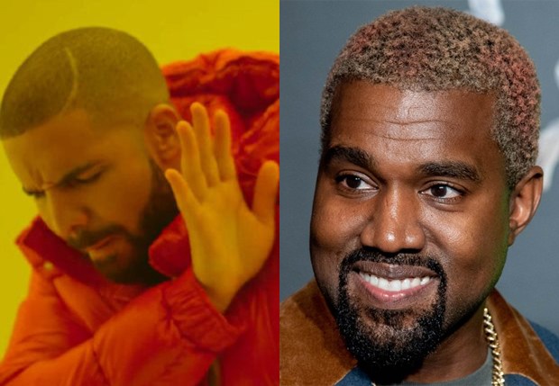DRake e Kanye West (Foto: Reprodução e Getty Images)