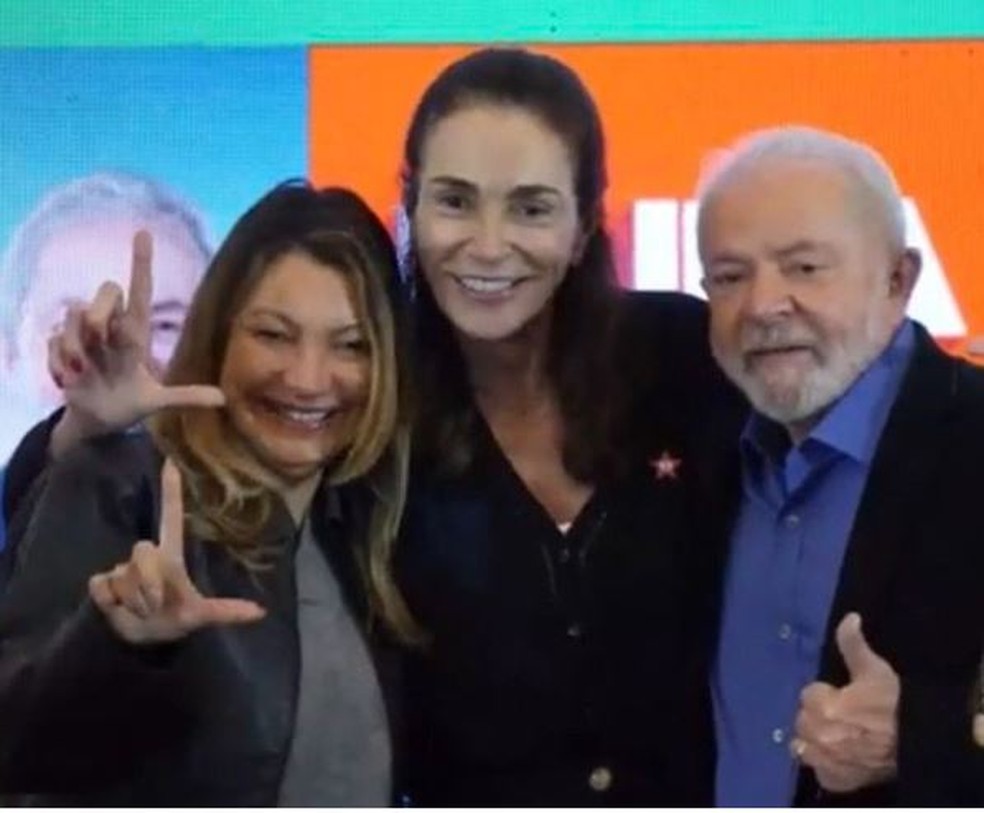 Janja, Isabel e Lula: ex-atleta foi apoiadora do ex-presidente nas eleições deste ano — Foto: Reprodução/Arquivo pessoal
