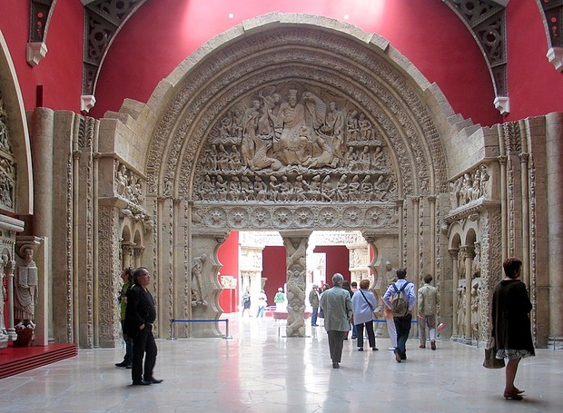 Interior do museu Cité de l'architecture ed du patrimonie, em Paris (Foto: Wikimedia / Gael Chardon / CreativeCommons)