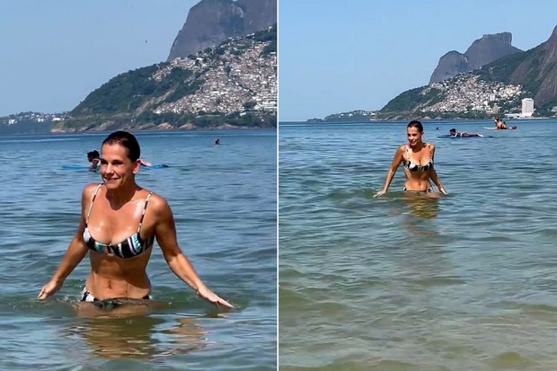 Paquita curte mar no Rio (Foto: Reprodução/ Instagram)