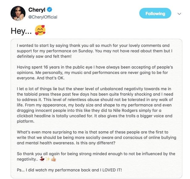 Cheryl (Foto: Instagram)