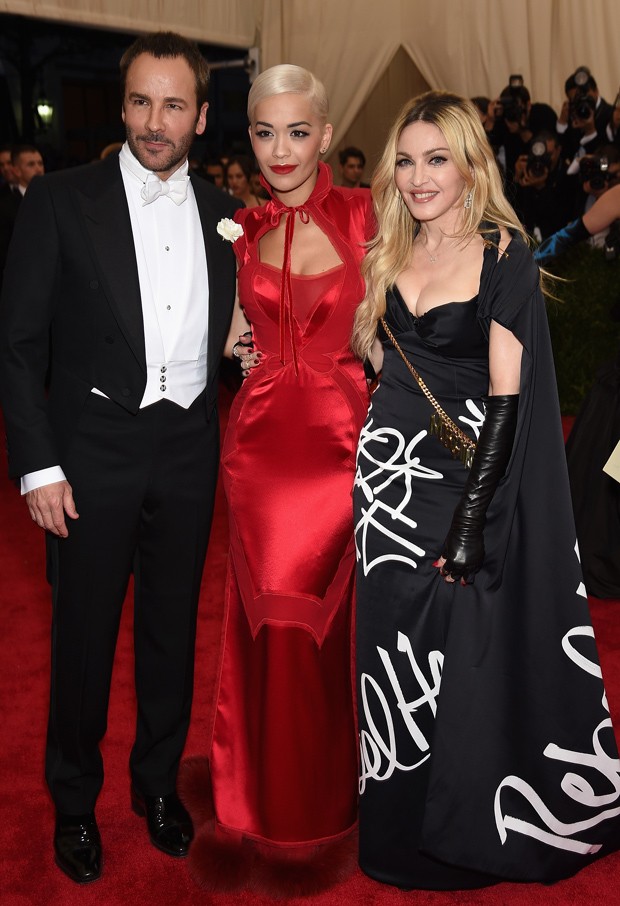 Tom Ford, Rita Ora e Madonna (Foto: Getty Images)