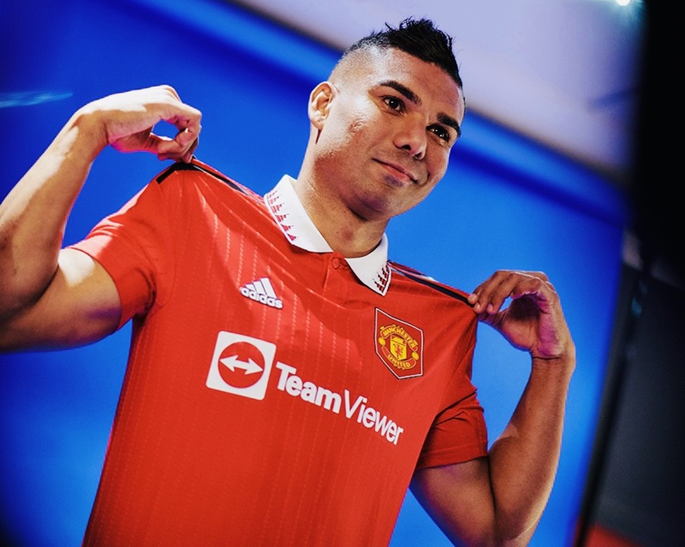 Casemiro  apresentado oficialmente como jogador do Manchester United  Foto: Manchester United