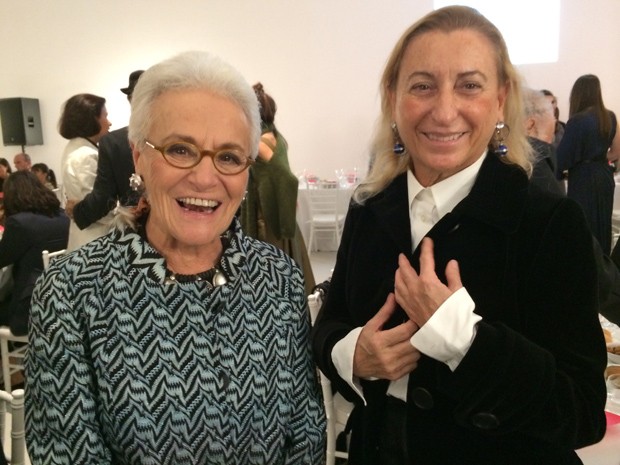 Rosita Missoni and Miuccia Prada enjoy the Bellissima exhibition (Foto: Divulgação)